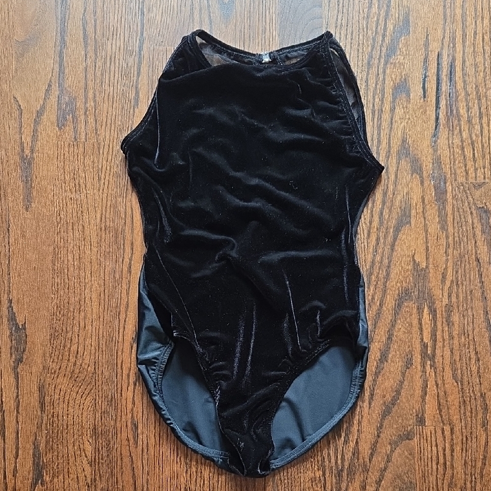 Suffolk Black Velvet Leotard